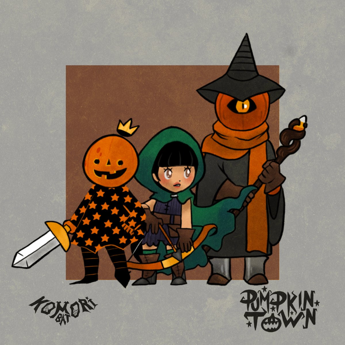k0moribat's tweet photo. The king, the archer & the wizard. My characters Autumn, Helena and Grasker.
(Helena pose reference inspiration by
EelGod).
#halloween #halloweenart #autumn #pumpkintown #helenapomme #grasker #digitalart #originalcharacter #drawing #character #procreate #halloweenfantasy https://t.co/3qeeCIGowW