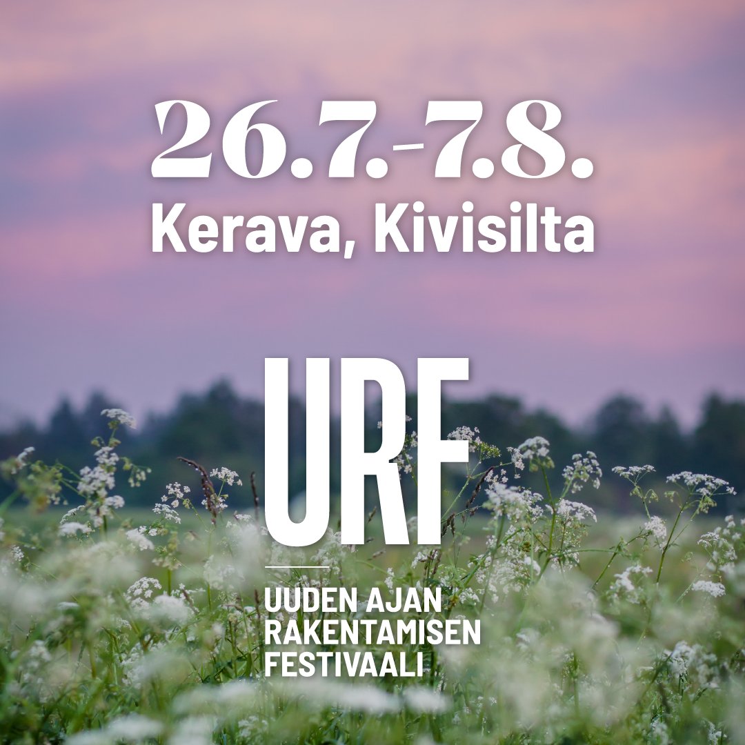Kohtuuhintaisen rakentamisen tulevaisuus on aiheena Uuden ajan rakentamisen festivaalin ammattilaisaamussa keskiviikkona 7.8. 

Keynote-puheenvuoron aiheesta pitää Aran johtaja @jarmolinden.

Tutustu ammattilaisohjelmaan: urf.fi/ohjelma/ammatt…
#URF
