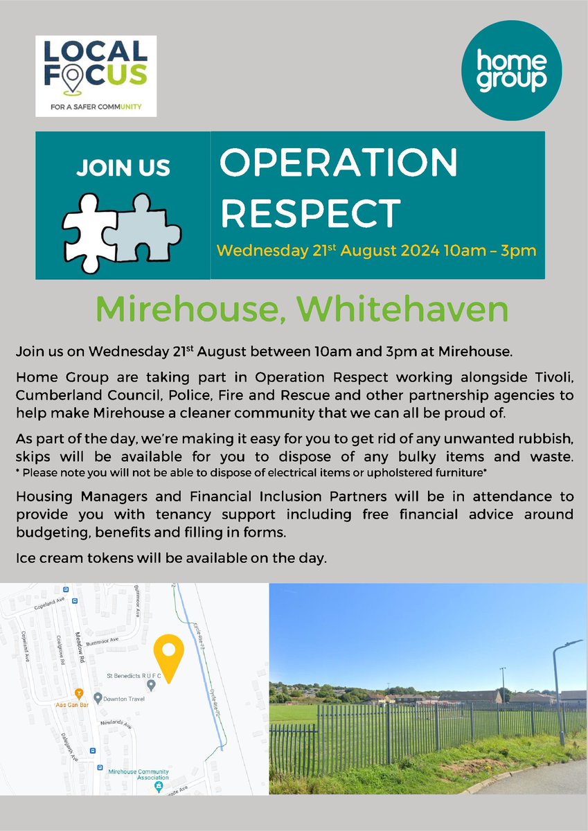 Our crews from <a href="/FireWhitehaven/">WhitehavenFire</a> are pleased to support the <a href="/CumberlandCoun/">Cumberland Council</a> Operation Respect events in Egremont and Mirehouse this summer.

The free events include interaction with ourselves and partners - and we look forward to seeing you on the day.

cumberland.gov.uk/news/2024/get-…