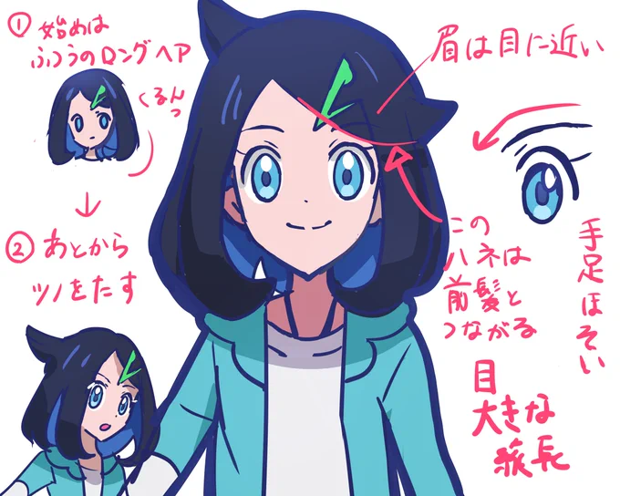 リコロイ編のアニポケが まだ未放送のころ、
リコの描きかたを模索していたもの

#アニポケ #anipoke 