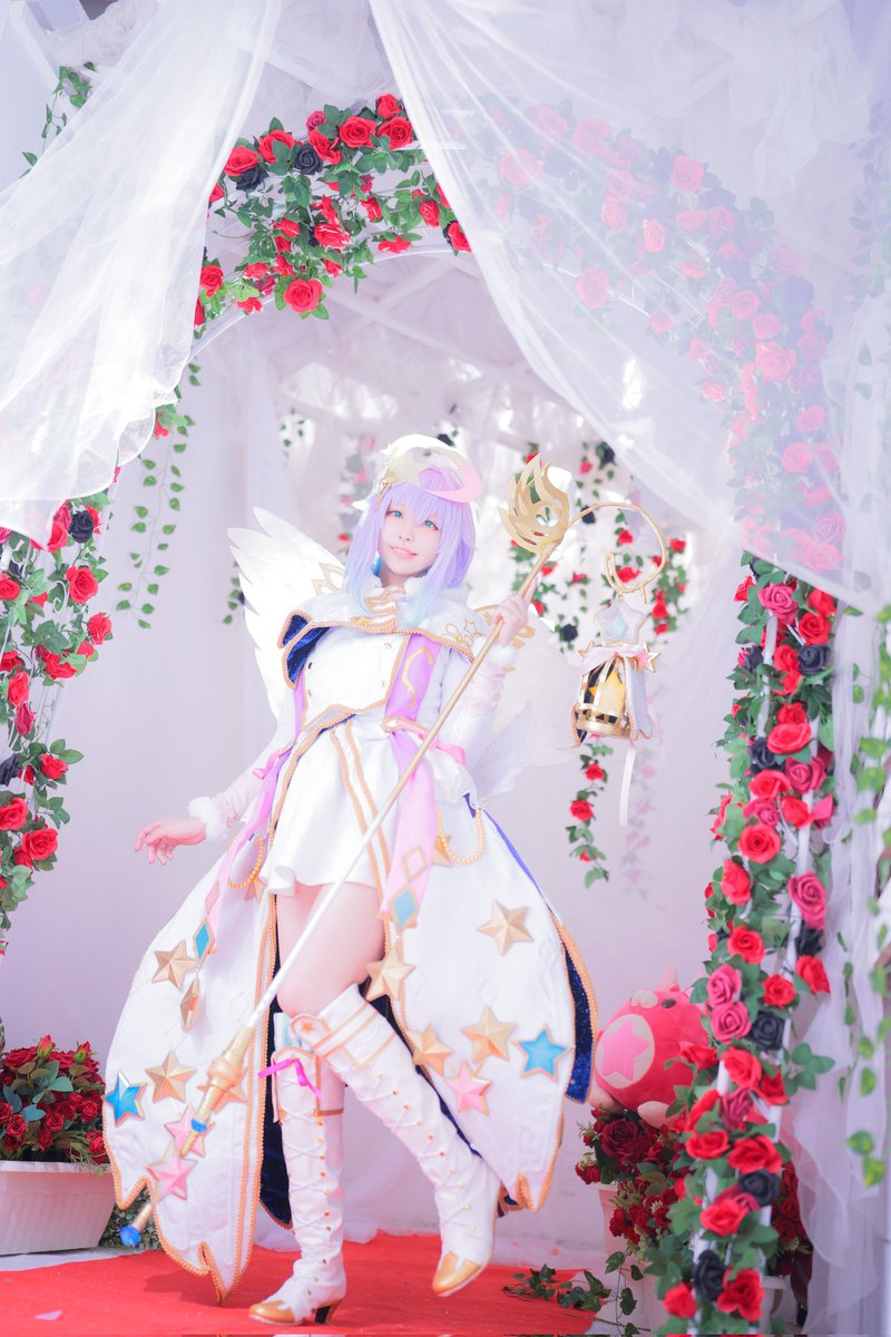 yurizucos's tweet photo. 【コスプレ】白猫プロジェクト
ルカ・フォルティス

｢全部私が守ったらーい！｣ https://t.co/MD2nCcaczi