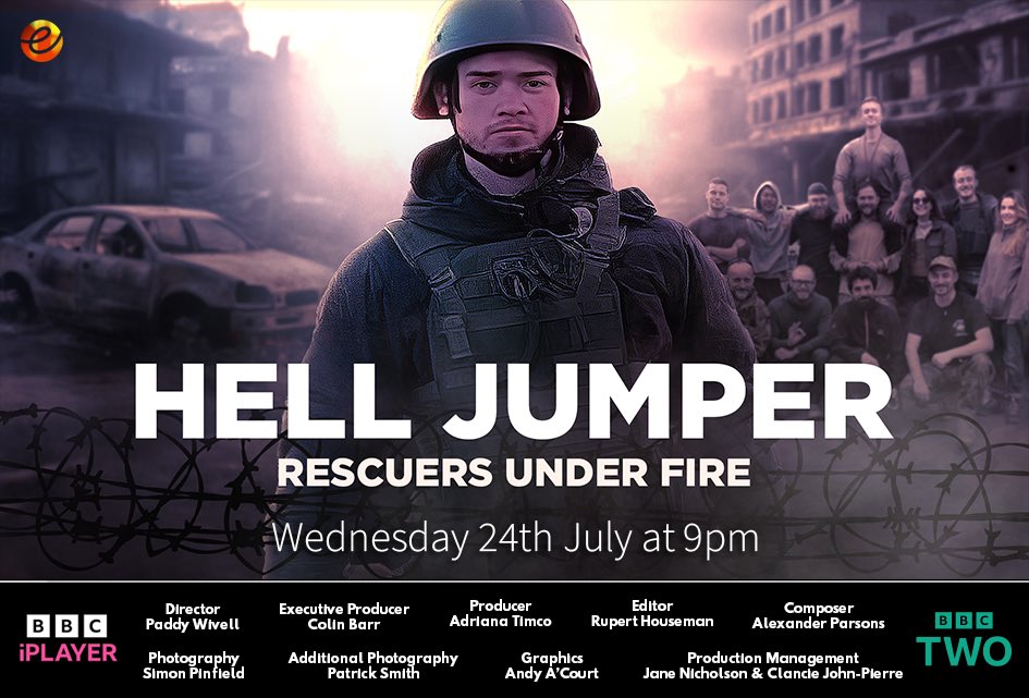 Paddy Wivell (@paddywivell) on Twitter photo HELL JUMPER TONIGHT 9PM BBC2
Hugely proud of this film we made together <a href="/adriana_timco/">Adriana Timco</a> <a href="/RupertHouseman/">Rupert Houseman</a> <a href="/MrAlexParsons/">Alexander Parsons</a> HELL JUMPER TONIGHT 9PM BBC2
Hugely proud of this film we made together <a href="/adriana_timco/">Adriana Timco</a> <a href="/RupertHouseman/">Rupert Houseman</a> <a href="/MrAlexParsons/">Alexander Parsons</a>