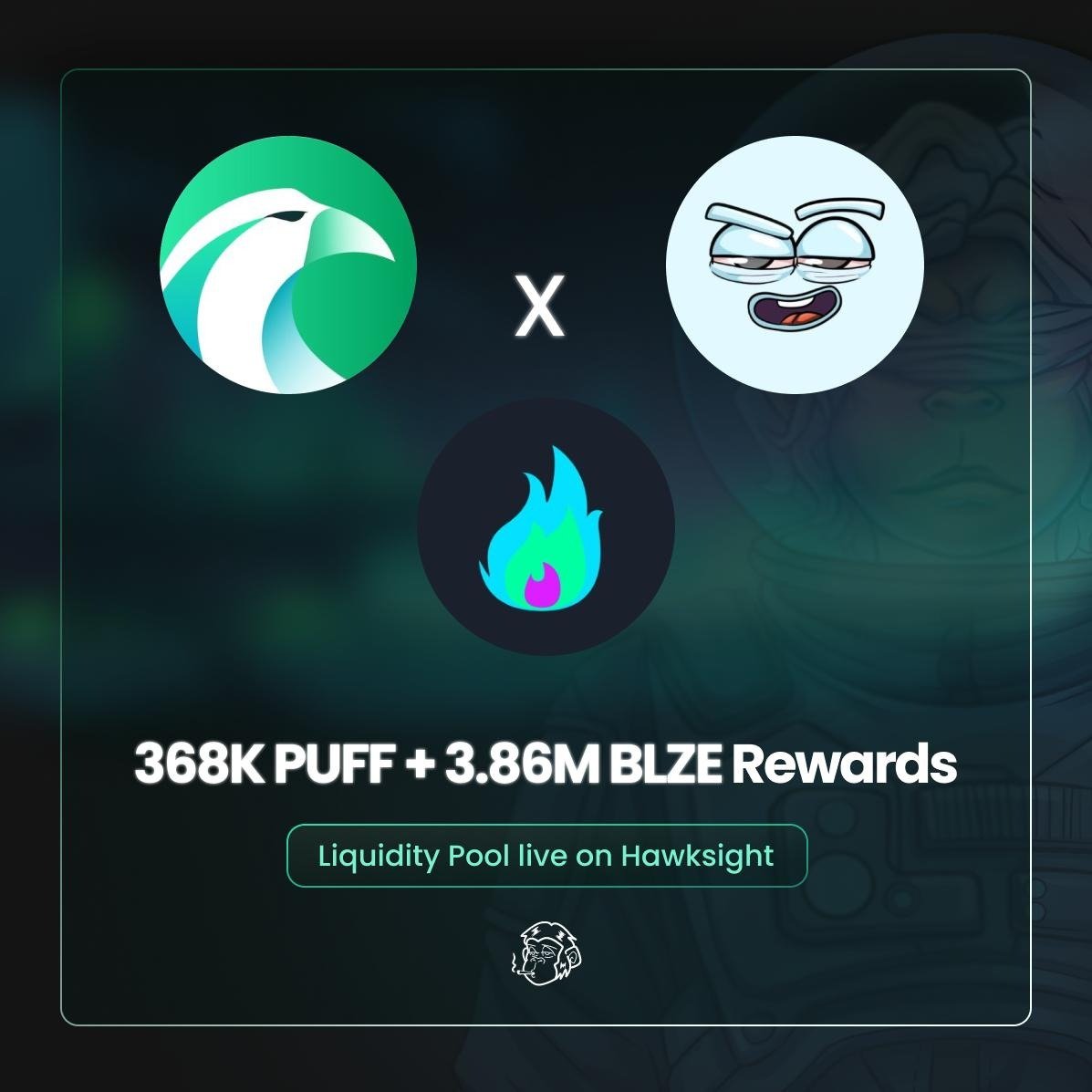 Stoned Ape Crew (@stonedapecrew) on Twitter photo More Liquidity for $PUFF while Earning?
We got you covered and partnered up with <a href="/HawksightCo/">Willie Francis</a> and <a href="/solblaze_org/">π₯πͺ SolBlaze.org | Stake with us!</a> to introduce a double incentivised Pool yielding $PUFF and $BLZE.
Here you goπ More Liquidity for $PUFF while Earning?
We got you covered and partnered up with <a href="/HawksightCo/">Willie Francis</a> and <a href="/solblaze_org/">π₯πͺ SolBlaze.org | Stake with us!</a> to introduce a double incentivised Pool yielding $PUFF and $BLZE.
Here you goπ