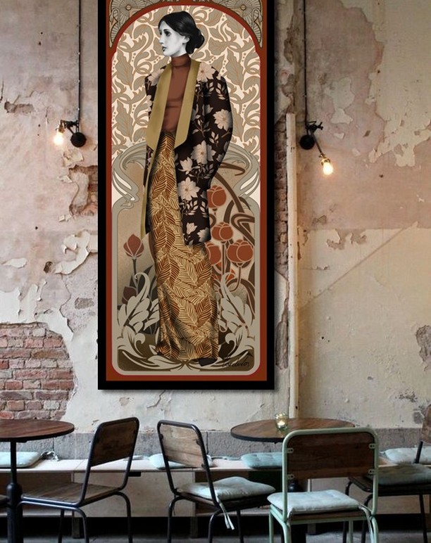 ZKardula's tweet photo. "Virginia Woolf" digital illustration 2021 #cardula #virginiawoolf #illustration #portrait #writer #englishwriter #interiordesign #interior #decoration #restaurant #restaurantdesign #restaurantdecor #elegant #retro https://t.co/hCfiswEBVP