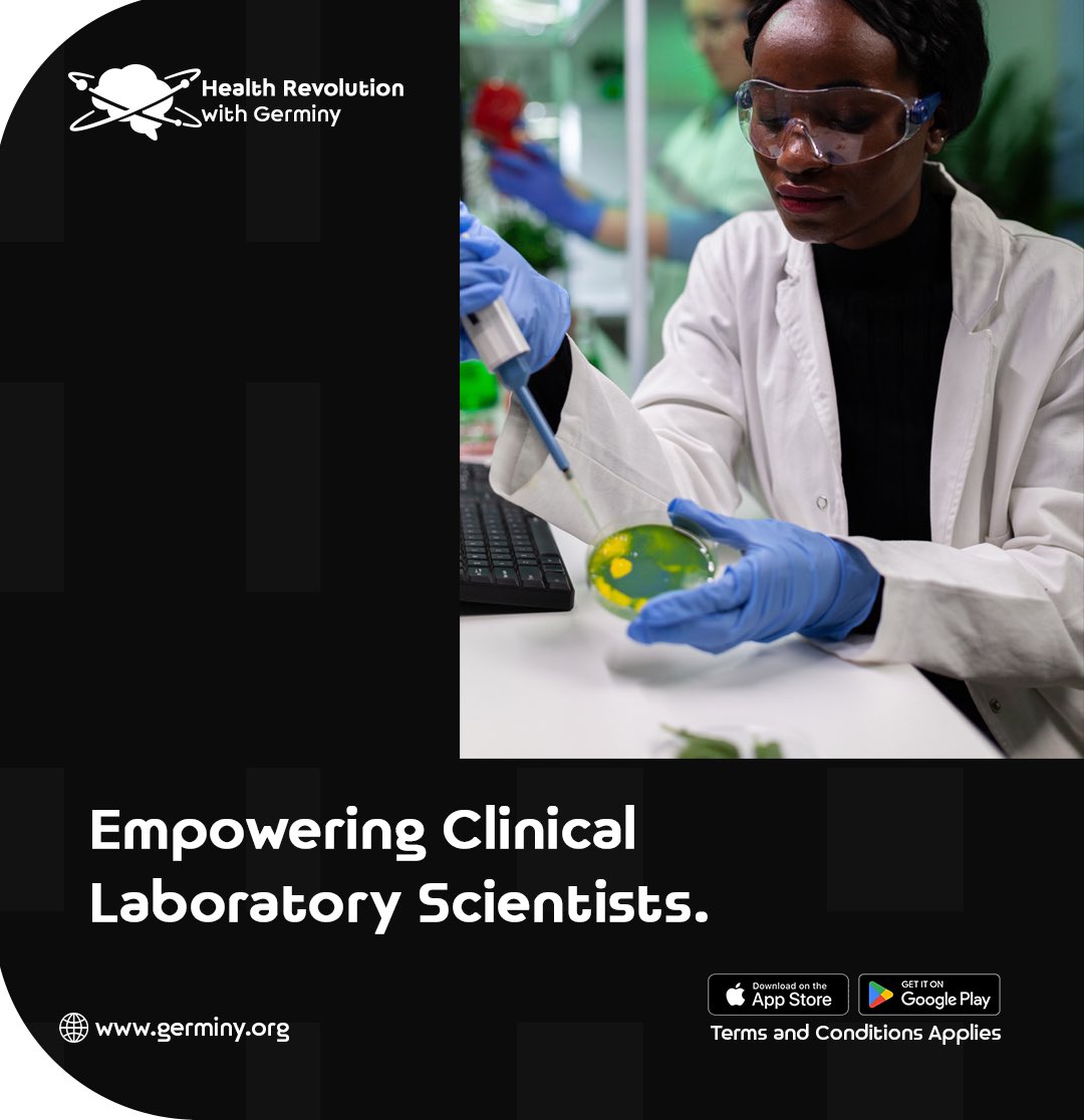 Germiny_Tech's tweet photo. Clinical Laboratory Scientists (CLS) play a pivotal role in the healthcare system by performing vital diagnostic tests that aid in the detection, diagnosis, and treatment of diseases…read more... https://t.co/V9Gp14tNgD https://t.co/MiIYSdLBFN