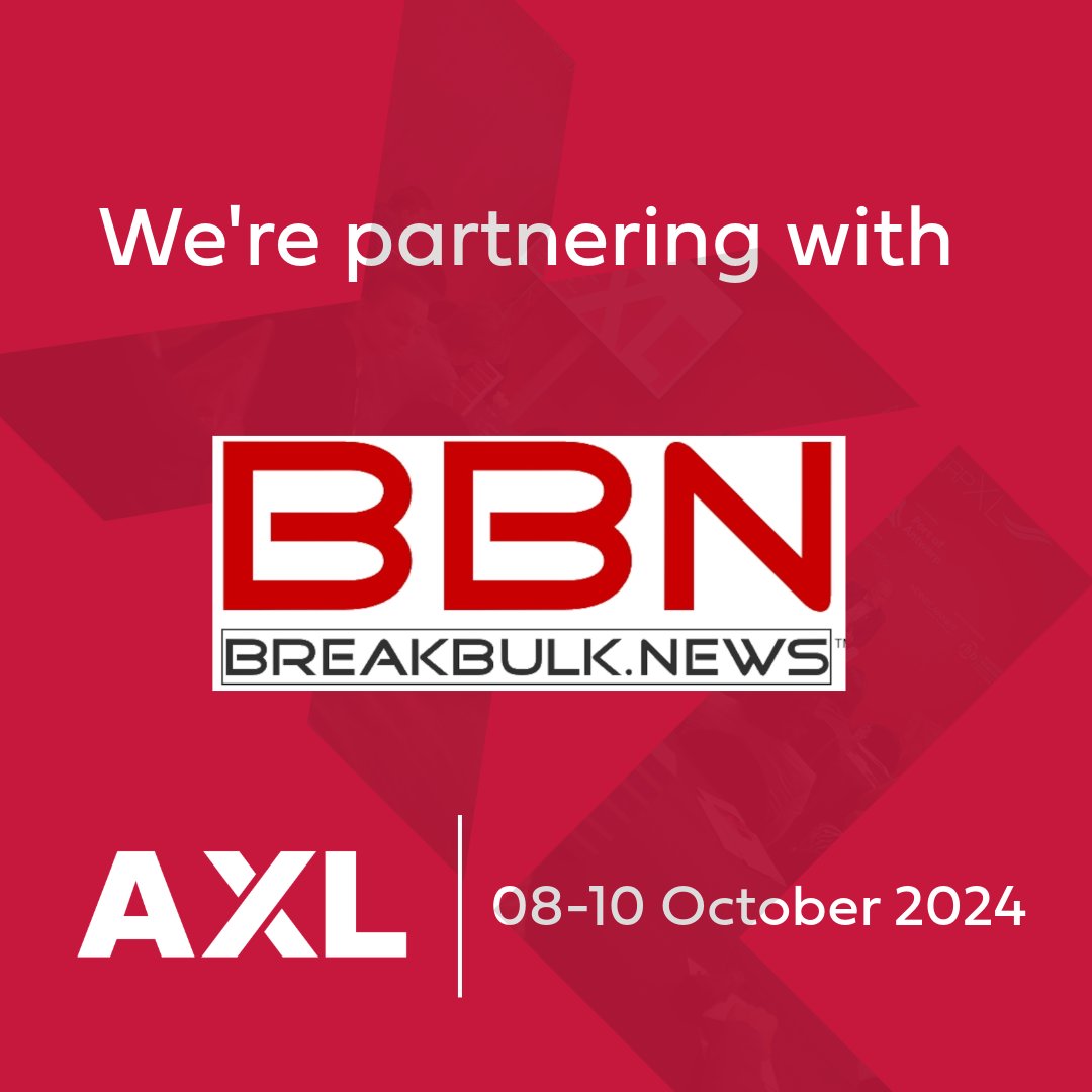 We are excited to announce that Breakbulk News (BBN) is one of #AXL24’s media partner for another amazing year!📢 
Find out more about them here: bit.ly/3WtJlZa
Register for AXL here: bit.ly/3Ljbg7R
#AXL #Breakbulk #Shipping #HeavyLift #Freight #Maritime #RoRo