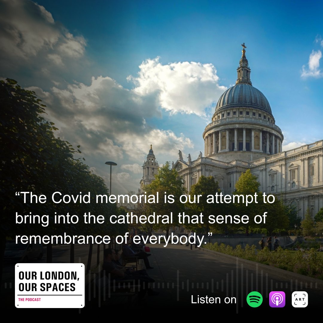 LDN_Culture's tweet photo. 'Remember Me' Covid memorial opened 2 years ago in @StPaulsLondon.

Can a ⛪️ still be an open, welcoming place if you don’t belong to the same faith? How do Londoners feel about bringing the public realm into places of worship?

🎧Find out in ep. 3 of #OurLondonOurSpaces podcast