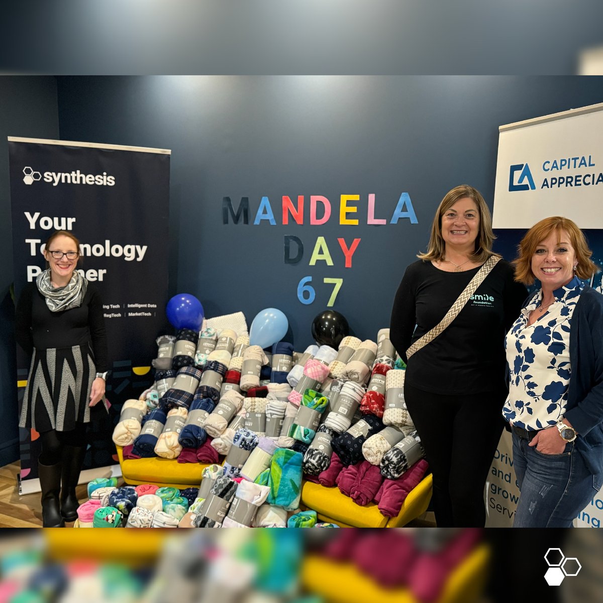 This month, Synthesis ran a Winter Warmer Drive and donated blankets to Smile Foundation and Afrika Tikkun bringing warmth to those in need.

#MandelaDay2024 #OnlyAtSynthesis #WinterWarmerDrive