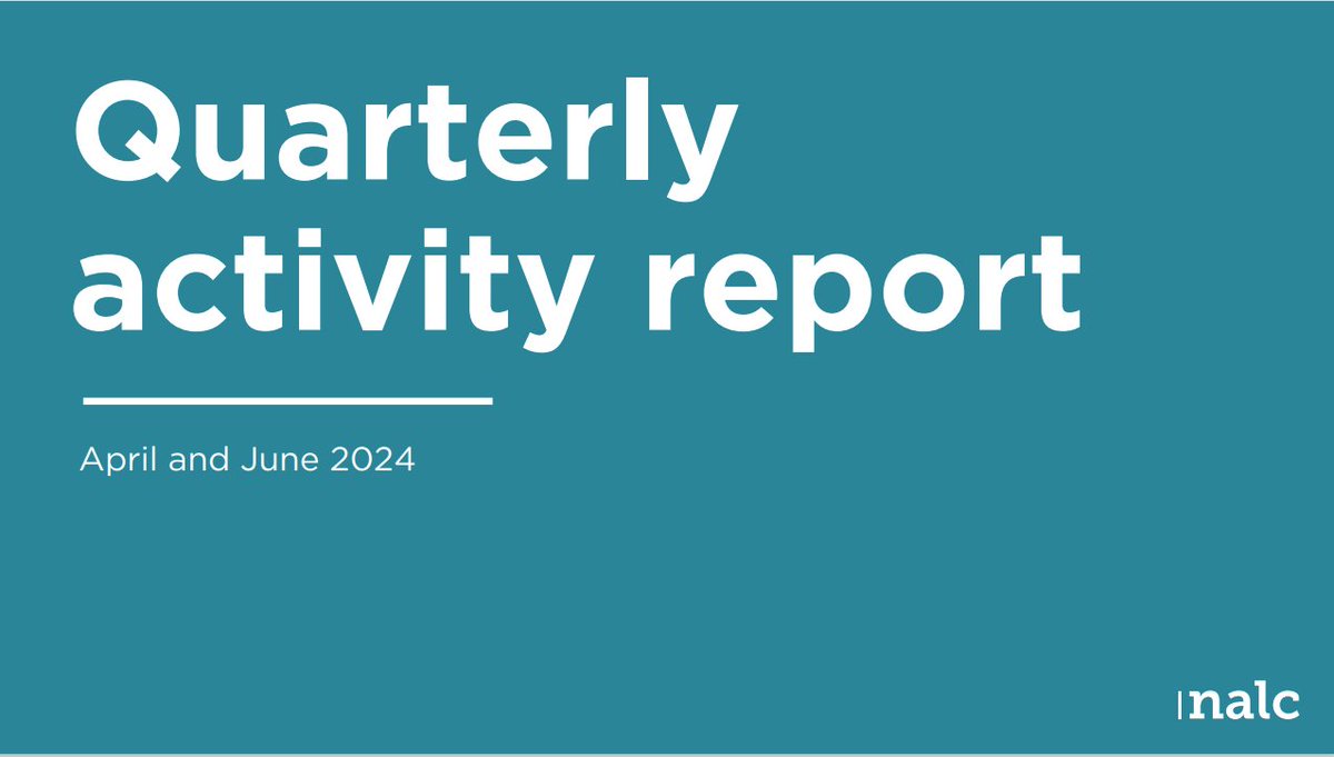 Exciting news from NALC! Their quarterly report from April - June has been released. Highlights include: NALC's first-ever Pride event, a new automated phone menu system, support for Mumsnet campaign, and updated guides for councillors. Click here- ealc.gov.uk/2024/07/24/nal…