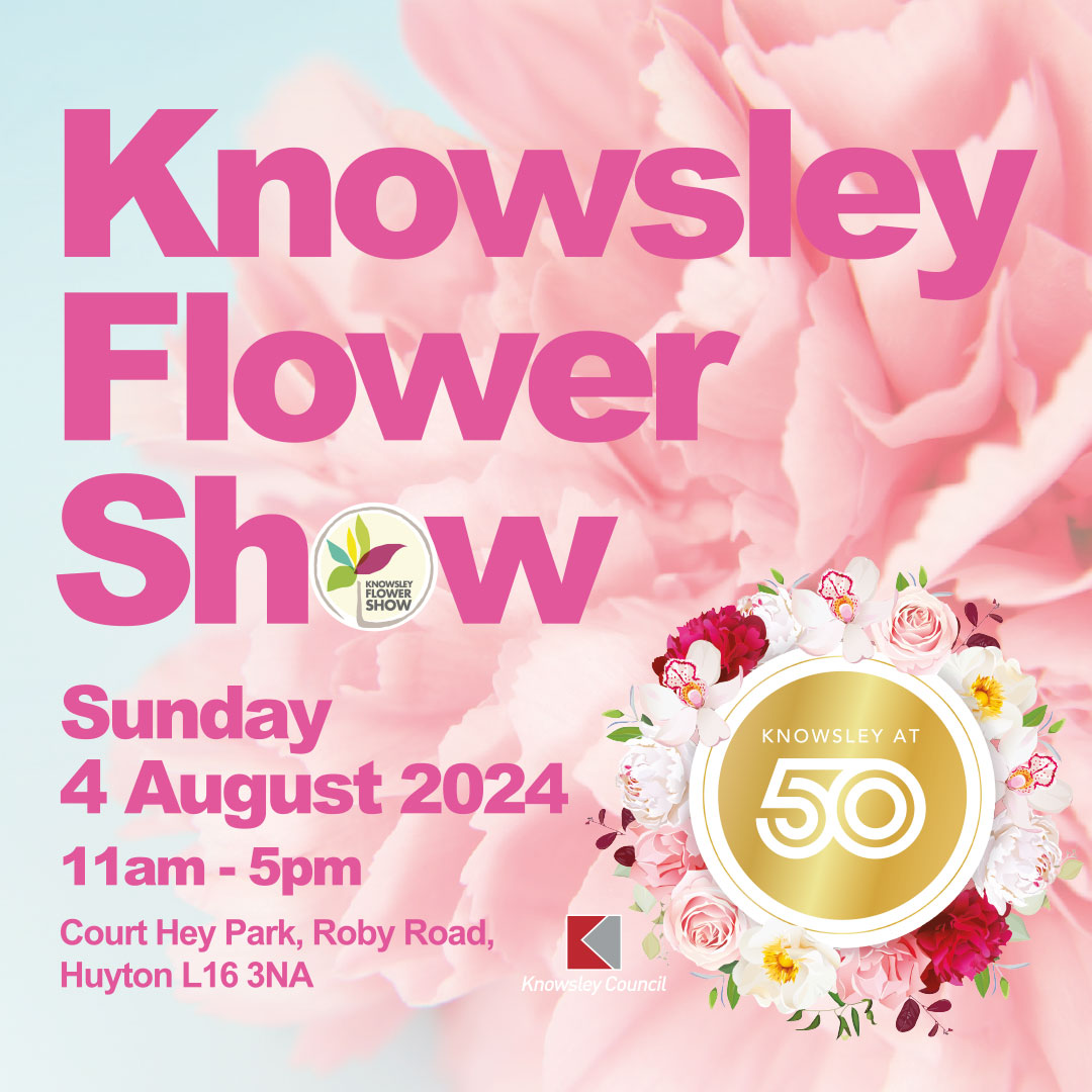 Its less than two weeks until The Knowsley Flower Show returns to Court Hey Park, and in Knowsley’s 50th year, it promises to be a very special day of celebration!🎂 🎉🥳🎊

Find out more about the blooming marvellous day here: orlo.uk/3Dx62