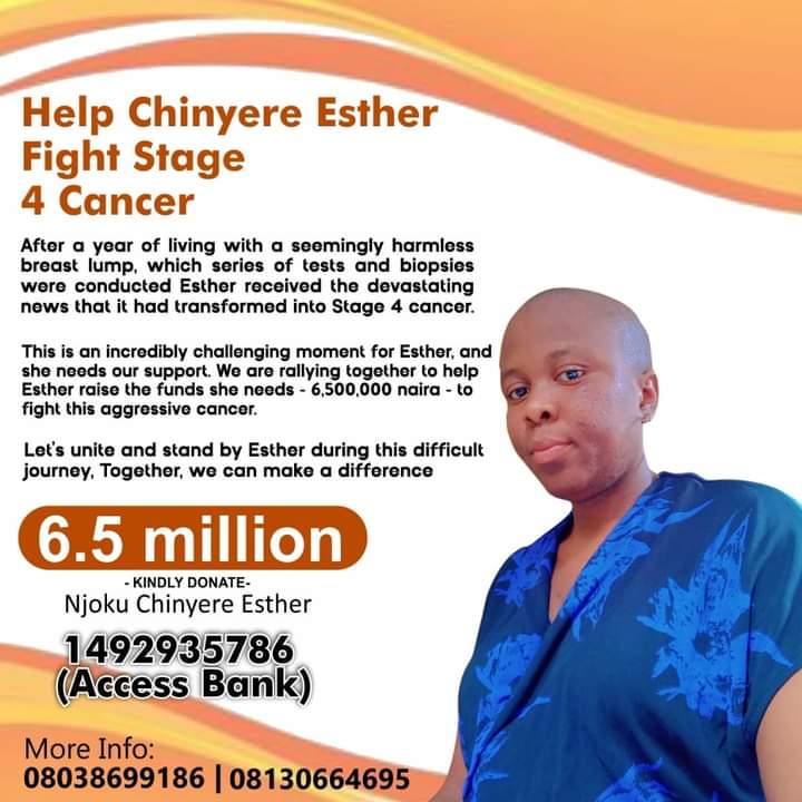 NjokuJonathan2's tweet photo. Please help my kid sister win this battle against cancer, your support no matter how little will go a long way. https://t.co/FawhyLkG7Q