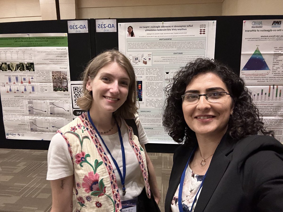 Fenix_ProjectEU's tweet image. BREAKING: #DTU&apos;s Parisa Ghofrani-Isfahani and Georgia Vayena present at 18th IWA World Conference on Anaerobic Digestion in Istanbul. Poster showcased initial results, sparking discussions with AD &amp;amp; biochar experts. More updates soon. #IWA2024 #FENIXProject #Sustainability