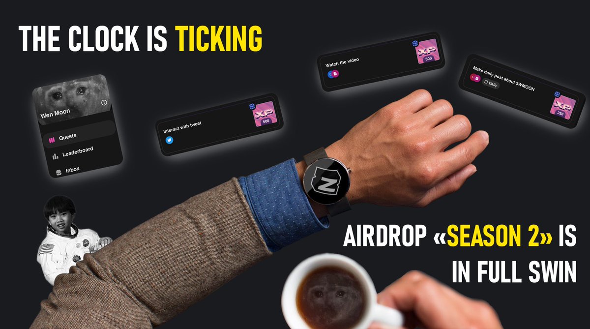 Hey Wmooner's.

A friendly reminder! If you missed the first airdrop, we're hosting the second season right now! 

Join $WMOON in Zealy — zealy.io/c/wenmoon