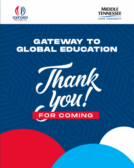 OxfordTestPrep's tweet image. From eye opening sessions to panel discussions, to Q&amp;amp;A Sessions as well as networking sessions, we had an exciting, rewarding and fulfilling time. 

Missed the event and want to watch, click the link to watch: zurl.co/K3VV

#mtsu #OTPC #StudyintheUSA #viralpost