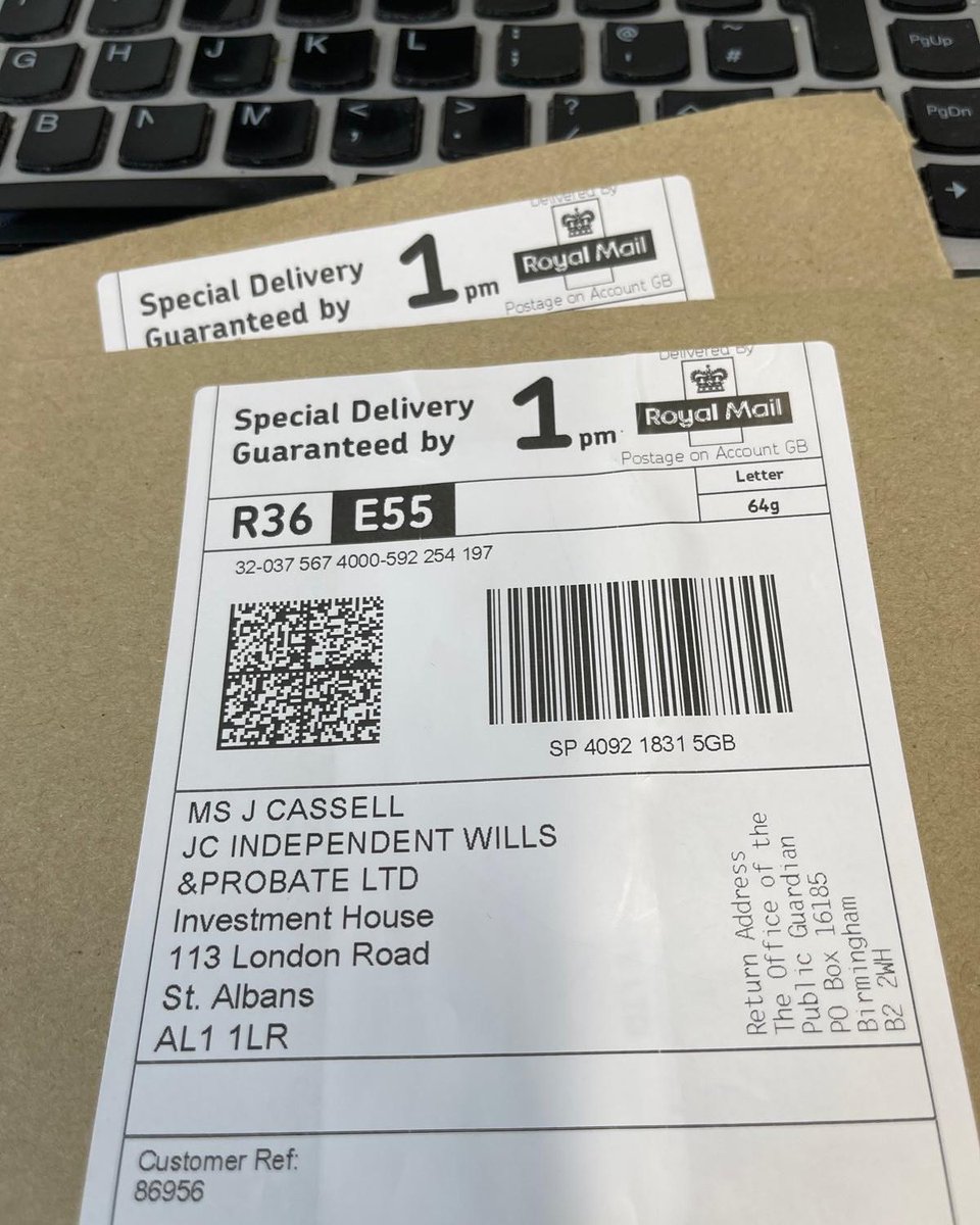 JCWillsProbate's tweet photo. I was impressed with the fast track turnaround for registration of Lasting Powers of Attorney (LPAs) for a client who has a diagnosis of something that’s likely to affect their ability to make decisions.
One month + 5 days from when I posted them, JCx
#LPAs #OPG #FastTrack #pro https://t.co/ZausdTrSk1