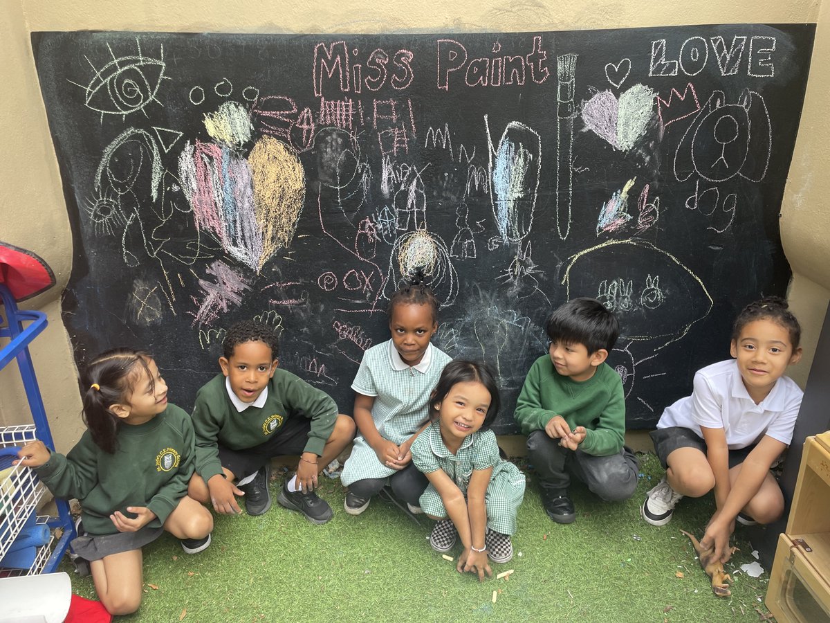 Today Elm class were graffiti artists inspired by #keithharing