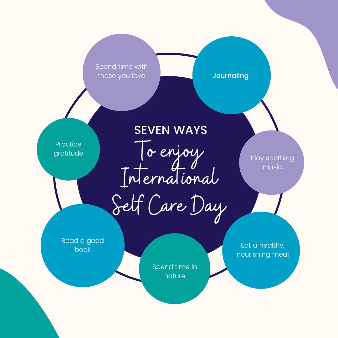 Happy #InternationalSelfCareDay! Take a moment to priotitise your well-being today. Whether it's a quiet walk, a good book or just some time to breathe, remember that self-care is essential. #selfcarematters #wellness #mindfulness