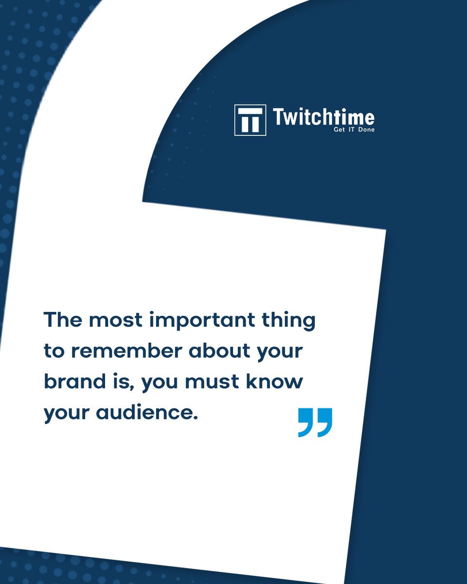 twitchtime's tweet photo. Who are YOU trying to reach?
Understanding your ideal customer is key to marketing success. We can help you define your audience &amp; craft targeted campaigns.

Let's chat about your target market.

#DigitalMarketingAgency #KnowYourAudience #BeSmartGoDigital #Twitchtime https://t.co/FPKL2ADIX7