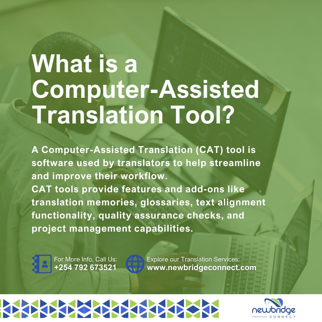 AfricaNewbridge's tweet image. #CATtools make the #translation process less time-consuming, cost-effective, and consistent. Moreover, these tools have collaborative features that keep clients in the loop during the translation process.

Engage us today!
hello@newbridgeconnect.com or +254 792 673521