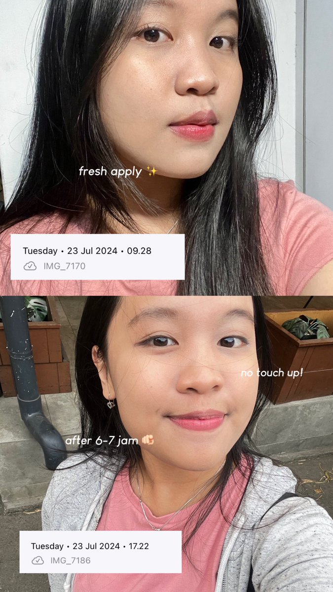 angelarissa_'s tweet photo. BENER BENER GABISA DIEM...... finally glad2glow launching produk makeup pertamanya  😽💗 punya full coverage! 

kemarin waktu sampe langsung aku coba tes oksidasi, claim nya no oksidasi dan ini hasilnya! ⤵️ https://t.co/AbJXS4iU0D