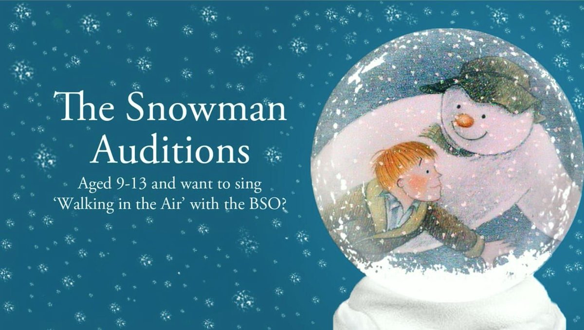 Do you know an aspiring young singer, aged 9-13, who would love to sing ‘Walking in the Air’ alongside a full symphony orchestra? Auditions are open to join us this Christmas! Apply today… buff.ly/4df0FXn #auditions 

<a href="/LighthousePoole/">Lighthouse Poole</a> <a href="/BCPCouncil/">BCP Council</a> <a href="/ace_southwest/">Arts Council England, South West</a>