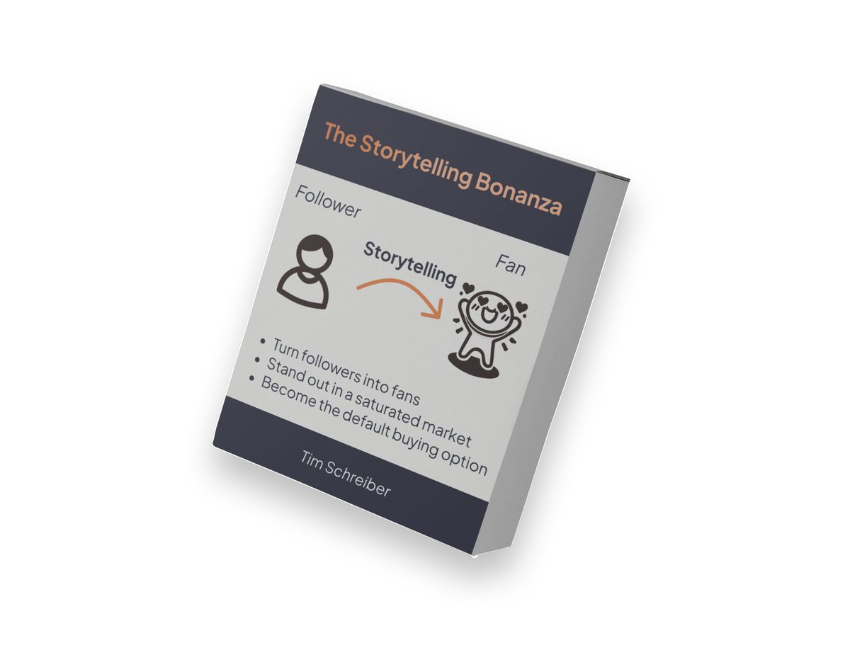 I’ve gained 2,000 followers in 6 months on X.

…while going to university.

How?

Mastering the art of storytelling.

Now I've packed it all into one actionable guide.

FREE for 48hrs.

Want it?

• Like + comment your name
• Follow (so I can DM you)

RT for 2 bonuses.