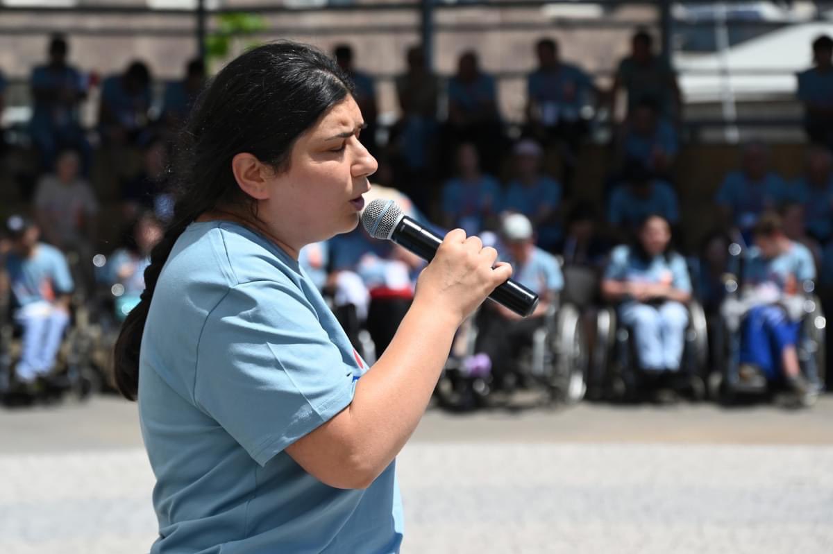 UNHCRArmenia's tweet photo. Opening ceremony of the 20th👨‍🦼Para Sports Festival in Yerevan🇦🇲 gathered 120 para-athletes, state &amp; NGO partners, National Paralympic Committee,🇺🇳UNHCR, diplomatic missions. Athletes were welcomed by the supporters &amp; guests &amp; looked forward to the🏋️‍♂️games. https://t.co/GgNoL7a0xI https://t.co/wcOhSfULV5