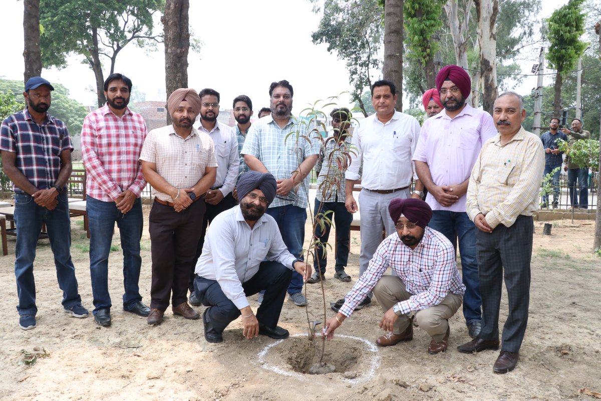 255 trees were planted today at AE Hostel TTI, Patiala by HRD Organisation PSPCL Patiala.