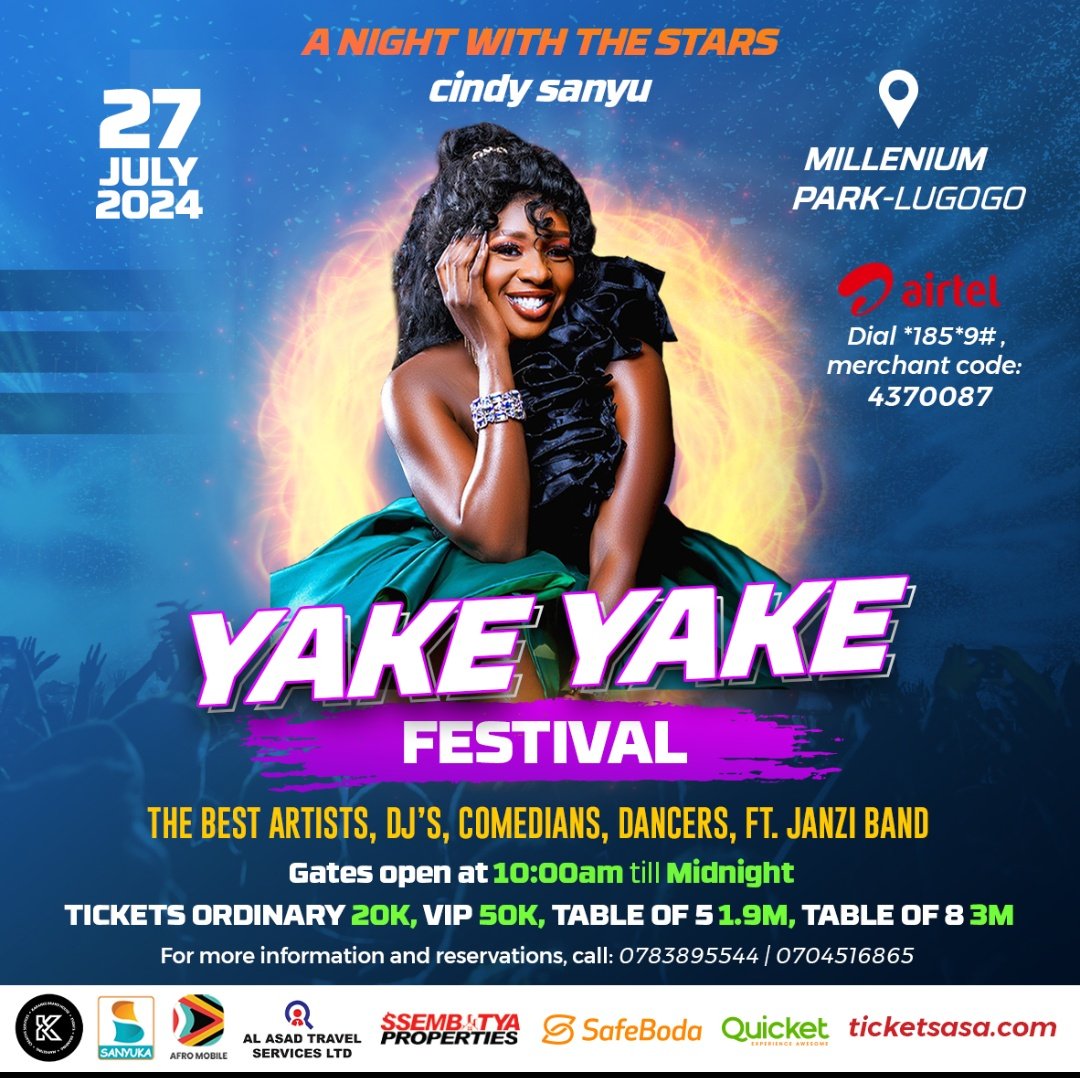 brianking1510's tweet photo. With @IamCindySanyu x @mckatsug at #yakeyakefestival expect thrilling vibes this Saturday at Millennium Park Lugogo https://t.co/uay7OzaLn1