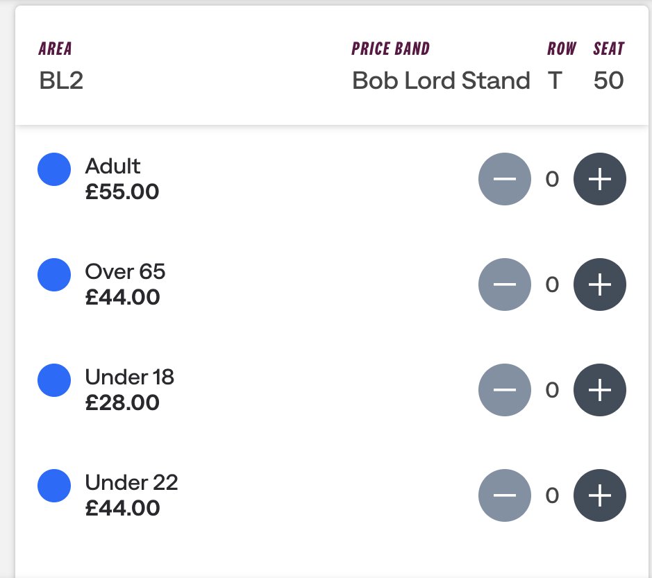 secondtierpod's tweet photo. Burnley are charging up to £55 for their first home game of the season... https://t.co/VeBOMau1Us