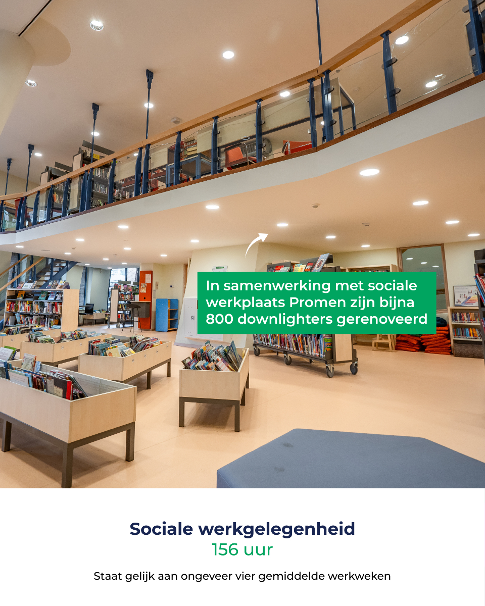 Bij Zandkasteel in Amsterdam-Zuioost hebben we bestaande armaturen omgebouwd naar duurzame LED verlichting. Samen met de sociale werkplaats <a href="/Promen_nl/">Promen</a>  zijn bijna 800 downlighters gerenoveerd. In totaal zijn er 1.381 armaturen omgebouwd. 

Meer weten?   lumeco.nl/projecten/geme…