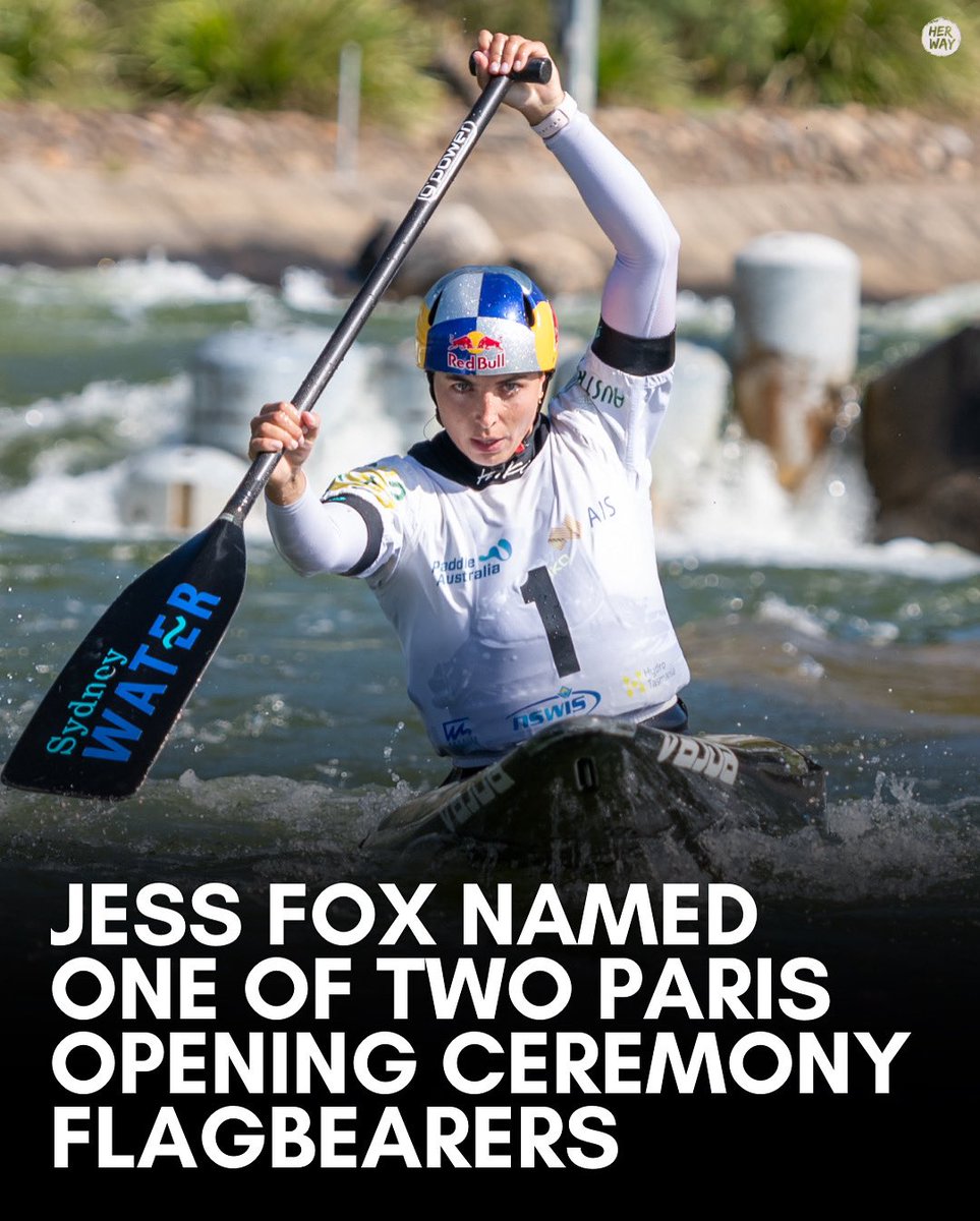 🚨BREAKING🚨
Canoe slalom champion Jess Fox has been named as one of the Opening Ceremony Australian team flag bearers for the Paris Olympics.