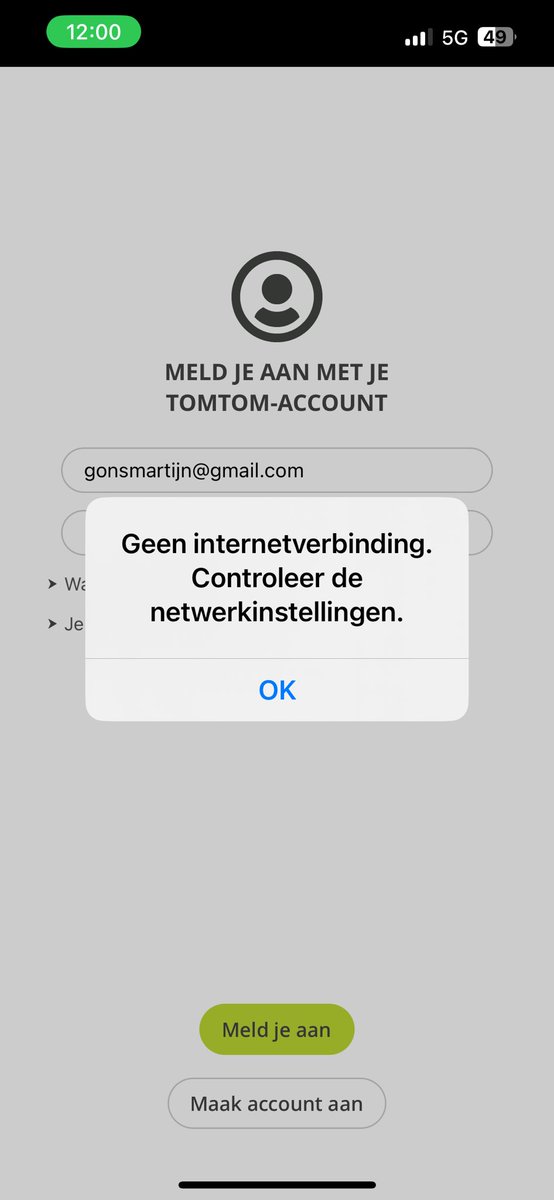 jongetrucker2's tweet photo. @TomTom Please make your servers reboot,
So we can connect to our mydrive accounts again. https://t.co/py2o7GHIZP