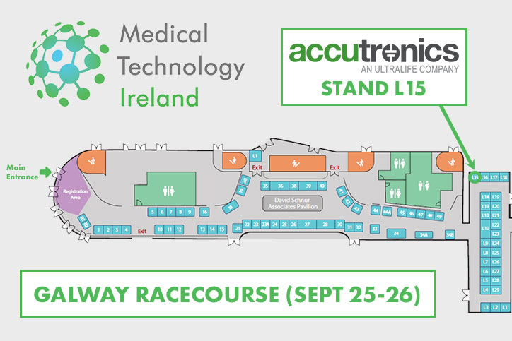 AccutronicsLtd's tweet photo. See our batteries for medical devices at Medical Technology Ireland:  https://t.co/zMOsw5wIuf  #medtech https://t.co/0vqIN2tqlZ