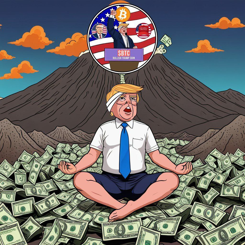 Keep calm and ape $BTC— Bullish Trump Coin $BTC is set to dominate. 
Trust the process 🤝 #BullishTrumpCoin #BTCERC