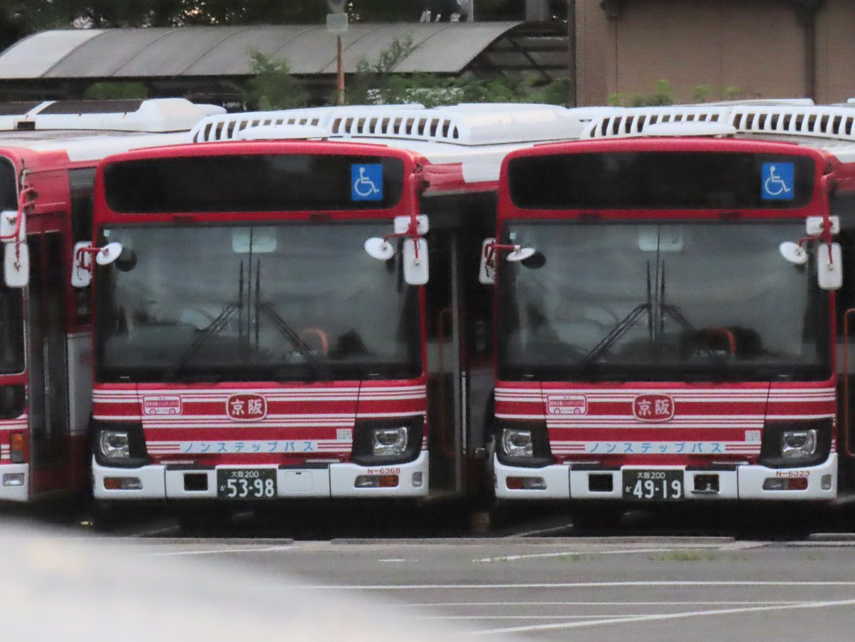7/24 京阪バス 高槻(営)N-6368 いすゞ2RG-LV290N4 今日は··· 京阪バス