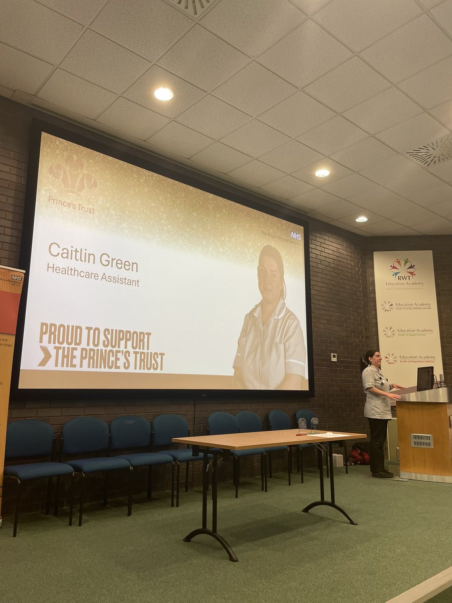 RWT_NHS's tweet photo. “I’ve always wanted to work in the NHS. I remember passing the hospital and saying one day I will work in there.” 

Caitlin explains her journey from being unemployed, struggling financially day-to-day, and @PrincesTrust and RWT helped her achieve this. Well done Caitlin 💙👏🏻🥳 https://t.co/yiTFshtb1H