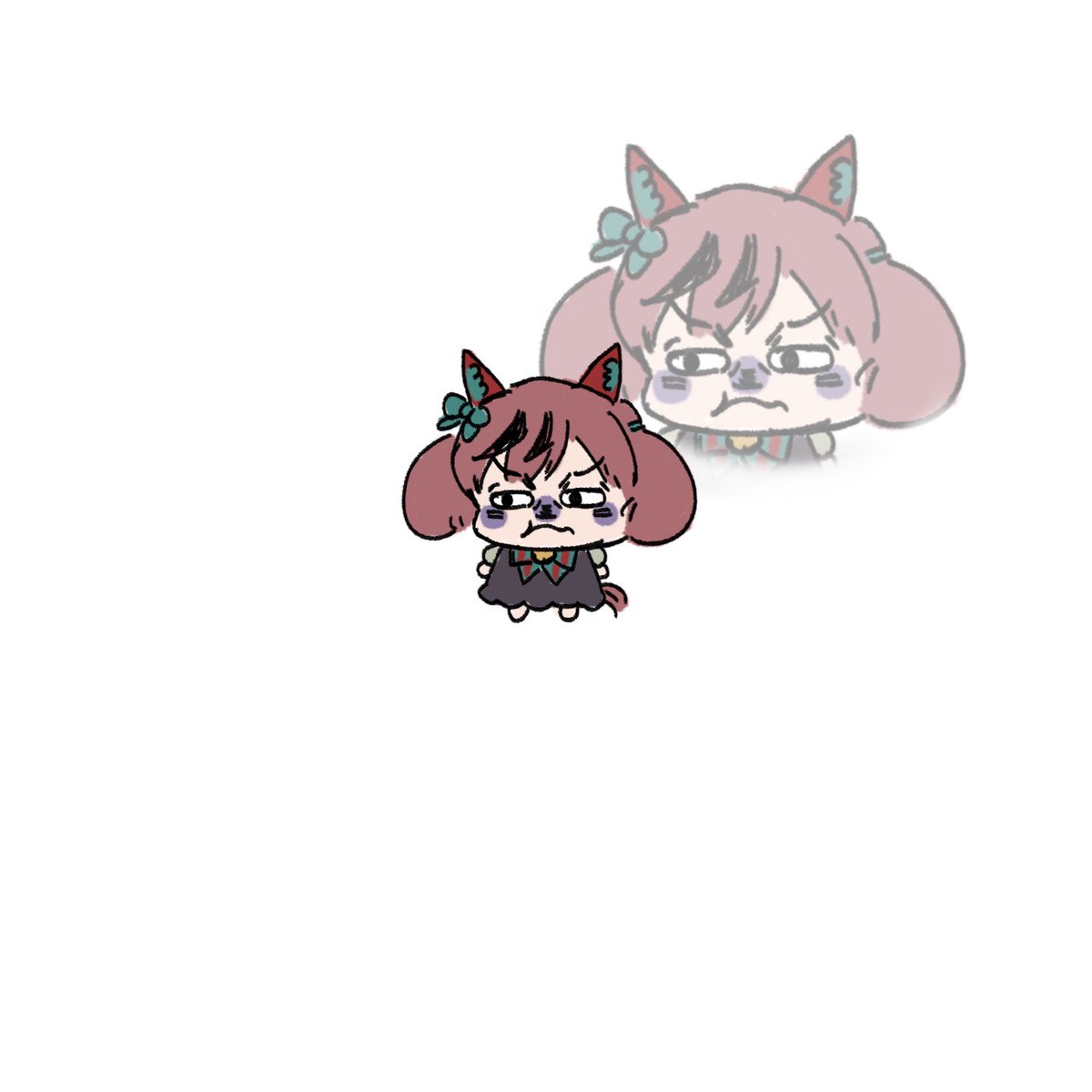 ウマ娘「小さいネイチャの表情…#ウマ娘 」|オカプンのイラスト