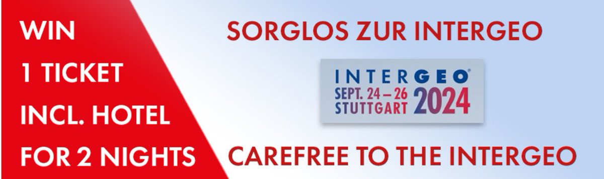 Win 1 ticket incl. hotel for 2 nights for INTERGEO 2024.
Rothbucher are offering three packages as a prize: Send them your most beautiful application pictures with products from Rothbucher Systeme. It´s easy send your pictures via mail to rs@meterriss.de
meterriss.de/intergeo-sorgl…