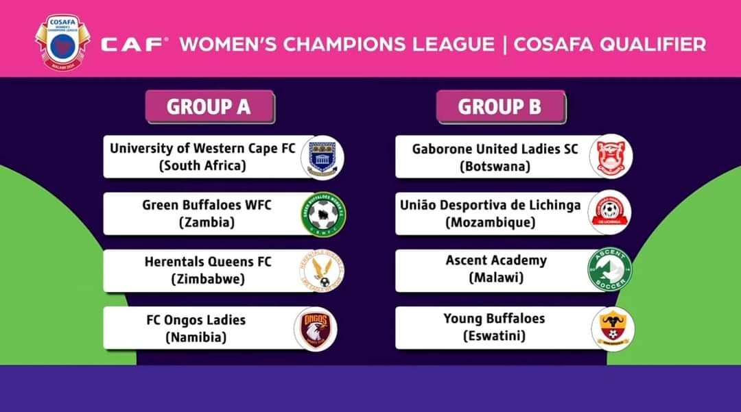 CAF WOMEN’S CHAMPIONS LEAGUE COSAFA QUALIFIER
See more.facebook.com/photo/?fbid=91…