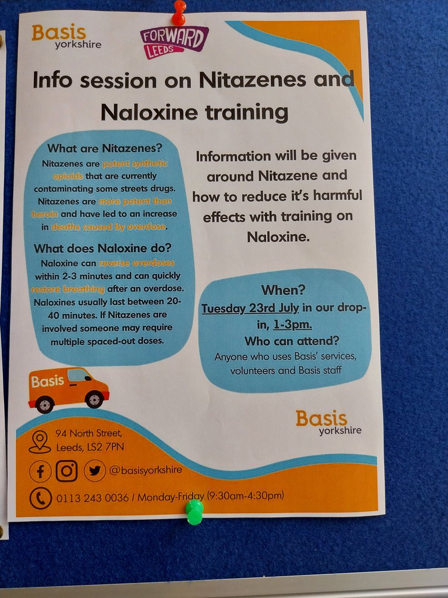 BasisYorkshire's tweet photo. Fab session yesterday with @forwardleeds in our drop-in on #HarmReduction and #Nitazines with women offering experience and guidance alongside. #Co-Production #Partnership https://t.co/TZ5YC4lx5z