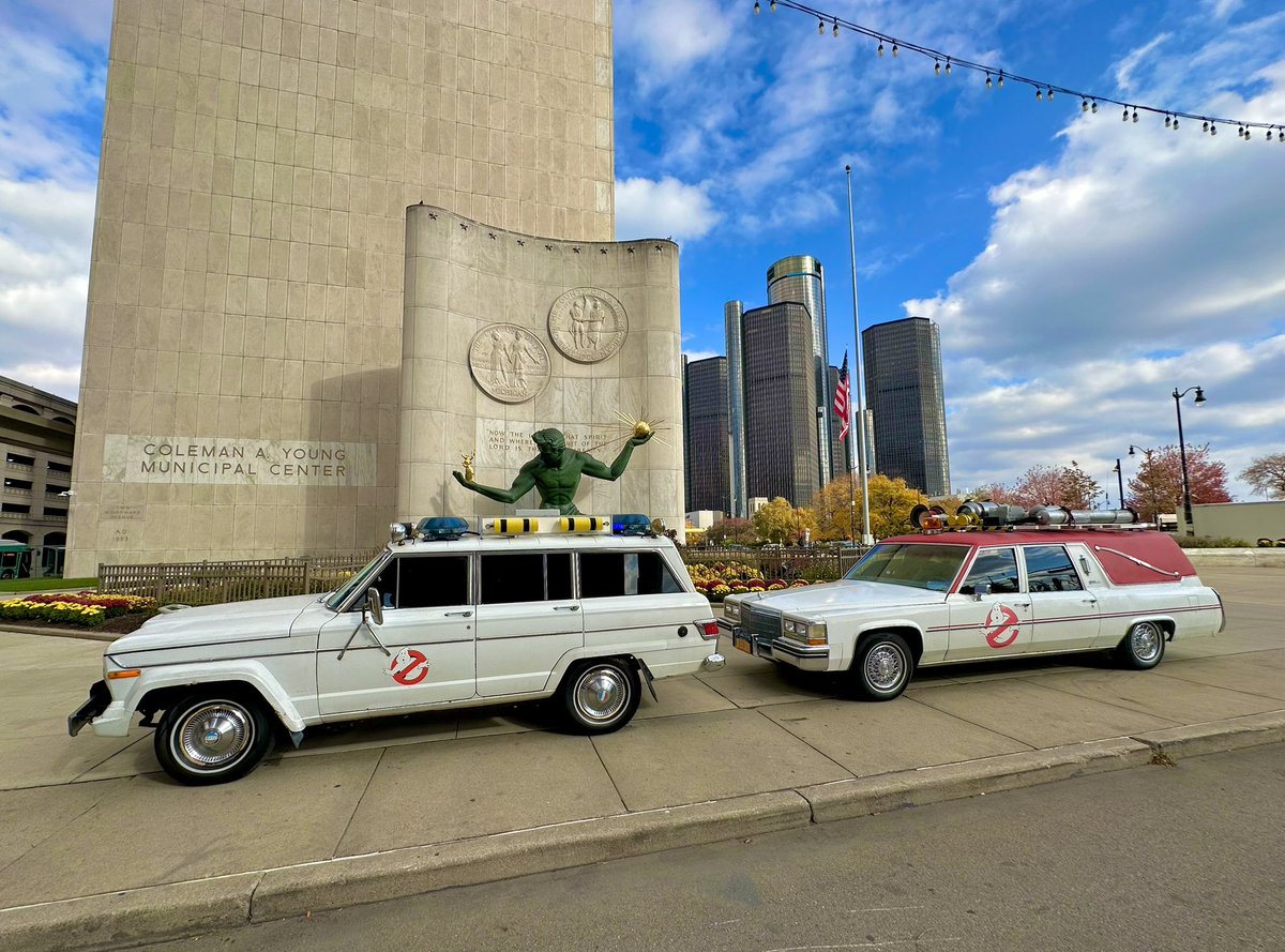 GhostbustersDT's tweet photo. Happy 323rd birthday to our great city of Detroit! It’s an honor for us to serve you and all of your supernatural elimination needs.
#ghostbusters #detroit https://t.co/Xzc7H0Z65s