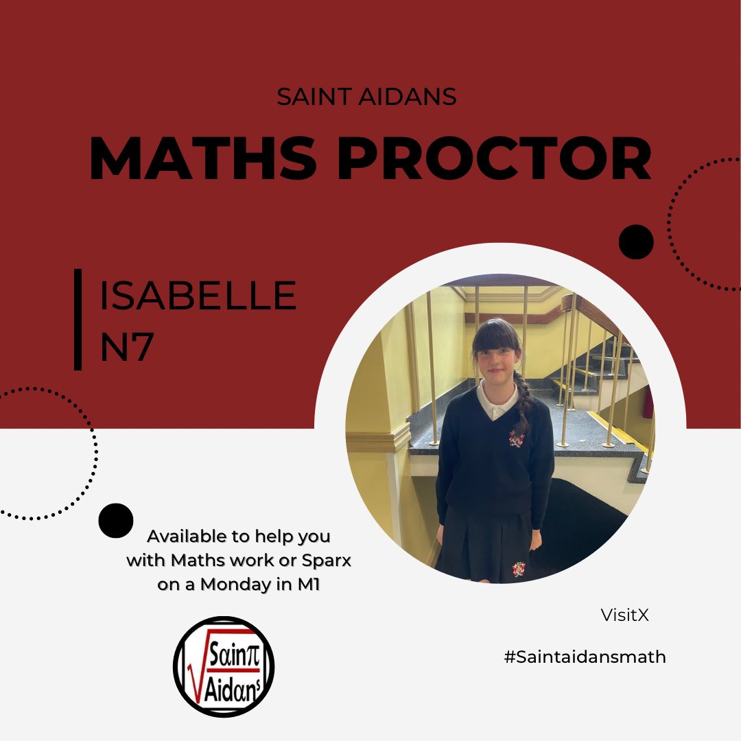 Saint Aidan's Maths tweet media