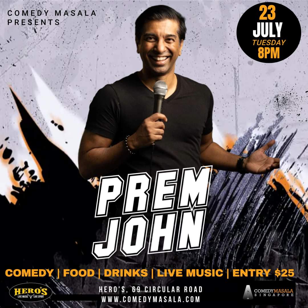 gohmingsiu's tweet photo. Glad I caught @PremJohn9 at @ComedyMasala last night! The smartest, sharpest #standupcomedy material, killer delivery &amp; timing, what a blast!

Lovely to meet Farah in person, after @scottchillyard &amp; I made pandemic short THE SHAPE OF YOU remotely. @RepossessionSG #MonkeyAndBoar https://t.co/AwdfzXAKEI