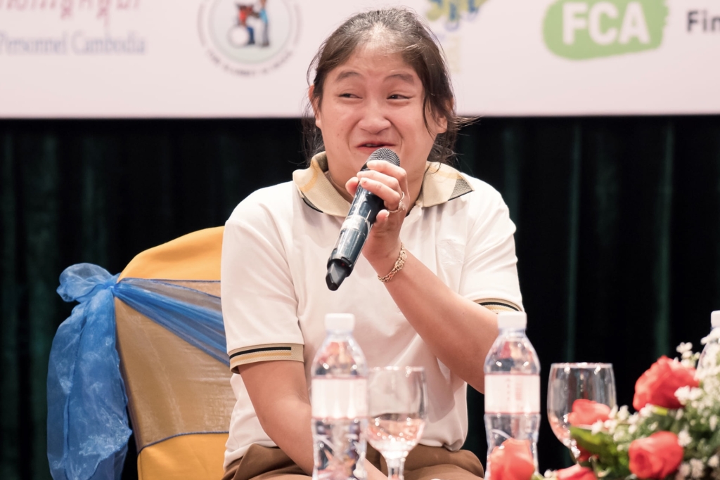 voicetweetz's tweet photo. Meet Sophea!

Dim Sophea, 31, has lived with CP #Diability since birth. Despite losing her parents, she leads her family in Chamkar Samrong, Battambang.

From motorcyclist to office assistant, her #inspiring journey shows perseverance. Don’t let disabilities limit your dreams! https://t.co/4Q7aeTD0ge