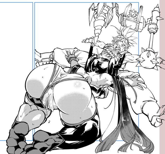 タムスは小物を隠してしまえば結構描き易い。えらい。 