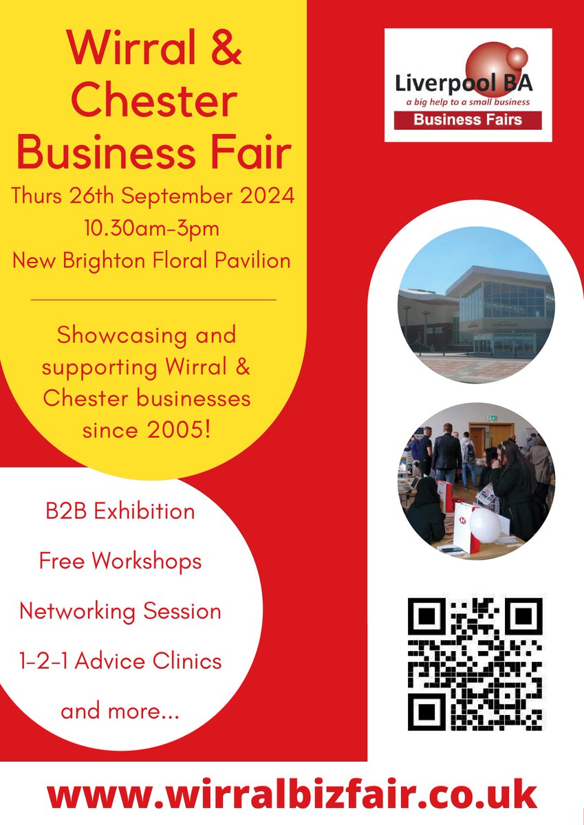 LiverpoolBA's tweet image. Great features on offer for all #WirralHour #liverpoolhour #UKBusinessHour Businesses at #WirralBizFair Thurs 26 Sept Free to Visit - Exhibit from £260+VAT wirralbizfair.co.uk