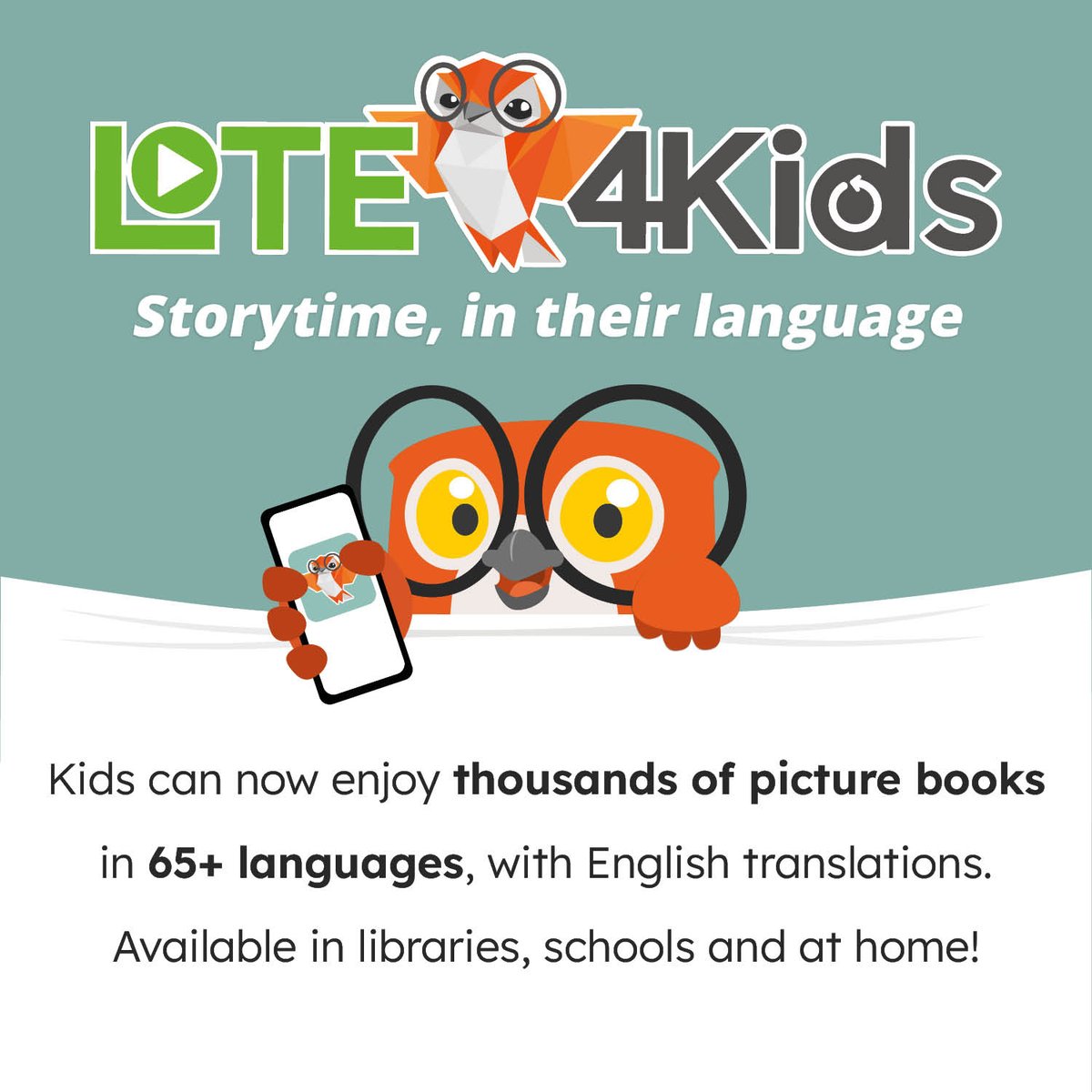 We're pleased to announce a brand new resource 🎉 LOTE 4 Kids is an online collection of 4500+ digital children's books in over 70 languages, including sign languages.

Find out more at:
cornwall.gov.uk/libraries-muse…

#CornwallLibraries #LOTE #LearnALanguage #Cornwall #CornwallRefugees