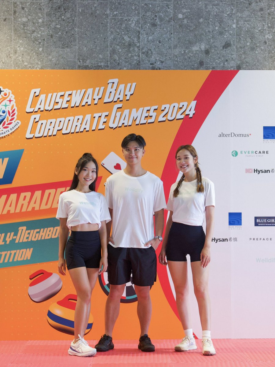welldify's tweet photo. Welldify was delighted to collaborate with the Jebsen Group in hosting a wellness session led by our co-founders, Cerena and Michelle. The Causeway Bay Corporate Games at Lee Garden Three attracted over 200 participants who enjoyed an afternoon filled with energy, teamwork &amp; joy! https://t.co/Wxh1aBLOpG