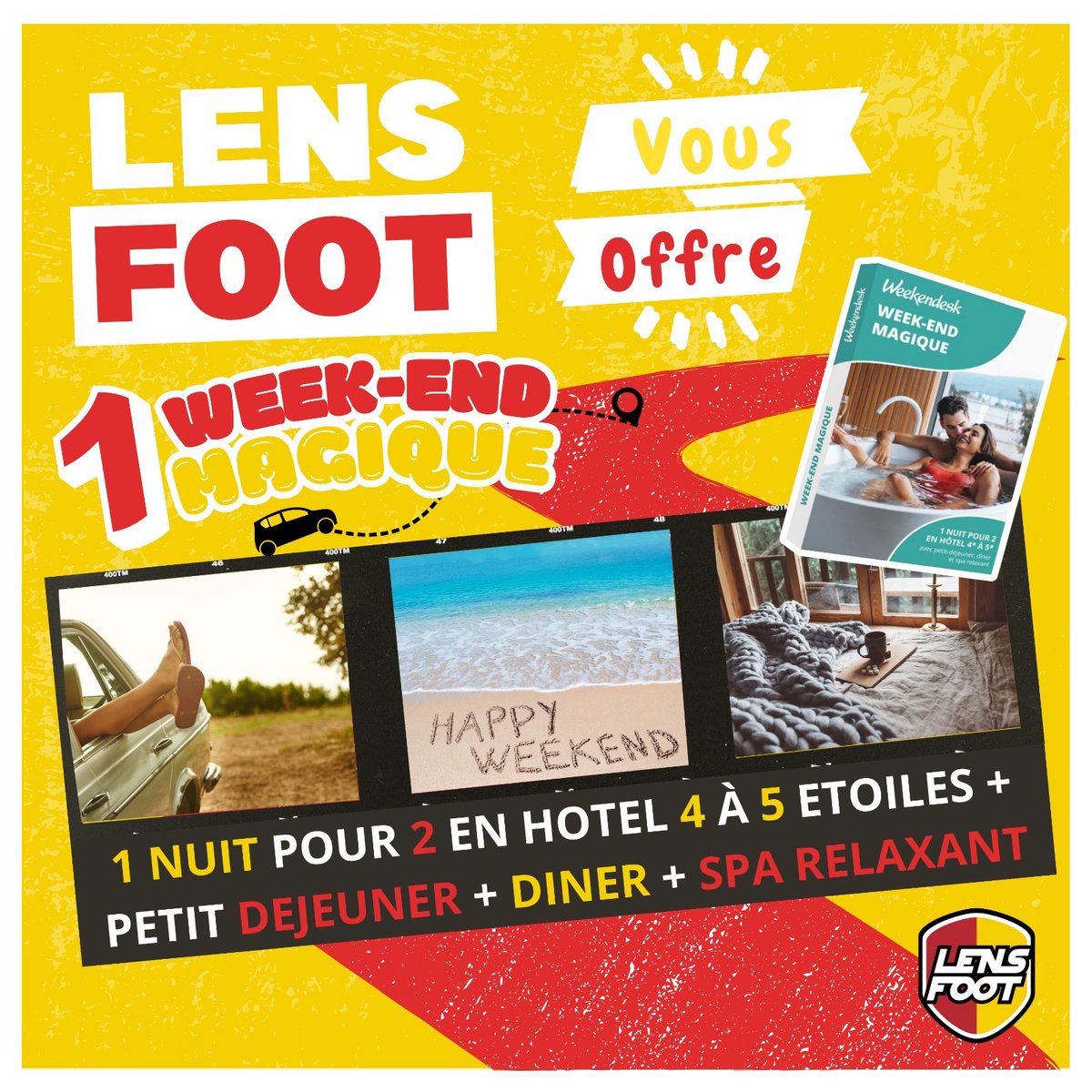 🚨🄹🄴🅄 🄲🄾🄽🄲🄾🅄🅁🅂🎁

Pour vous faire patienter avant le début de la 5ème saison, on vous fait gagner :

🧳 1 week-end magique 🍹🌴🤩

Pour participer :
✅ Suivre @lensfoot1
🔄 RT + taguer  2 amis en commentaire 
⏳TAS le 1er août 🍀
🥇1 gagnant parmis X ou Facebook